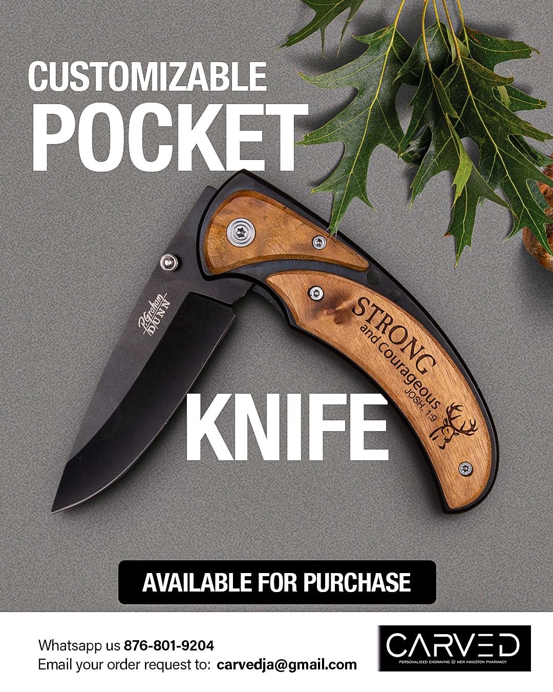 Customizable pocket knife, a personalized everyday carry keepsake